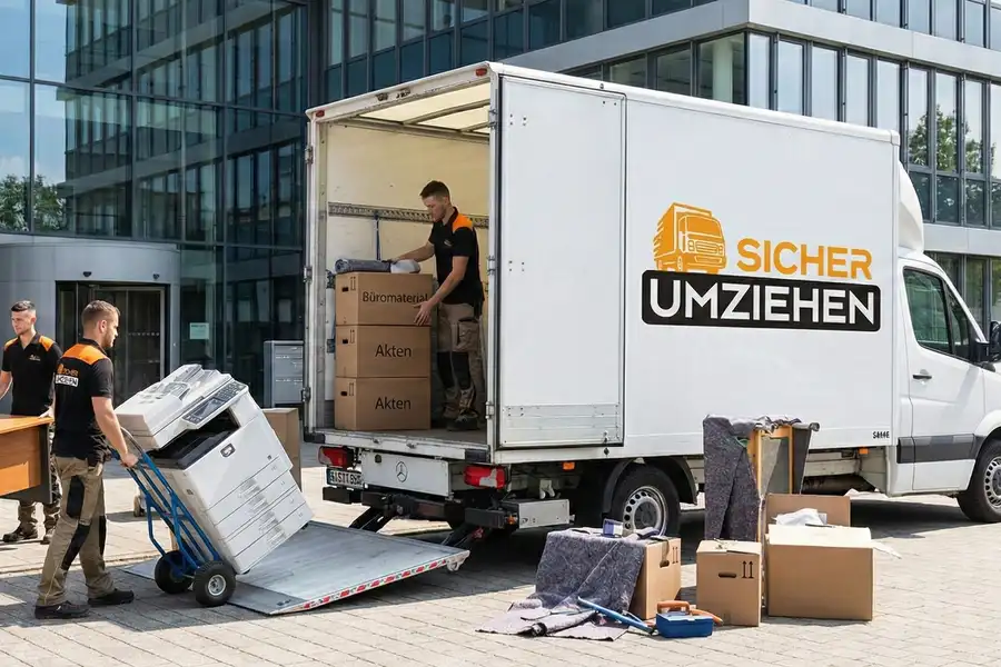 Modernes Büro Umzug